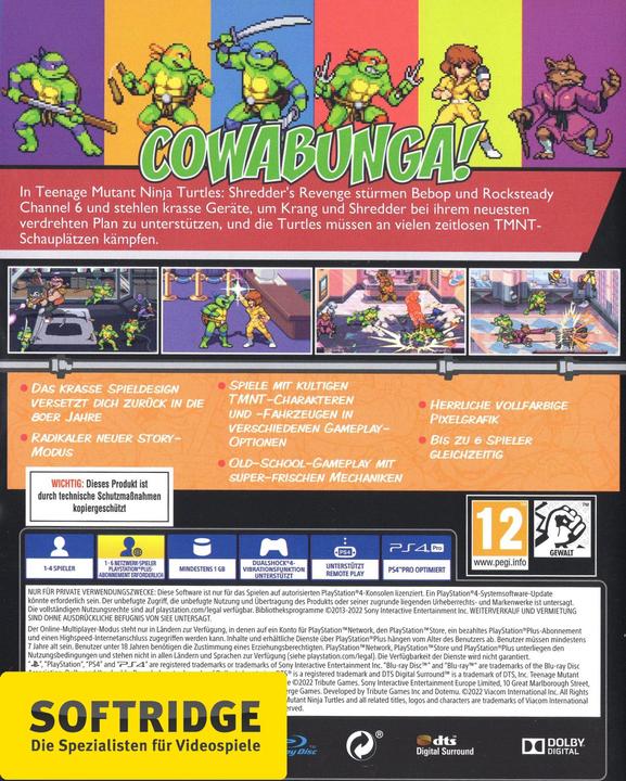 Produktbild Wild River Games Shredder's Revenge (PS4, DE)