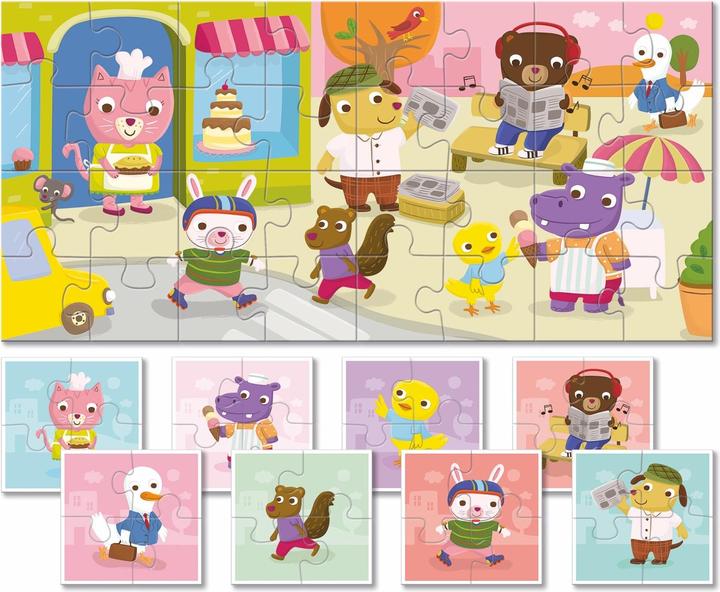 Produktbild Ludattica 32 Piece Puzzle - Dudù: Puppies (4 Teile)
