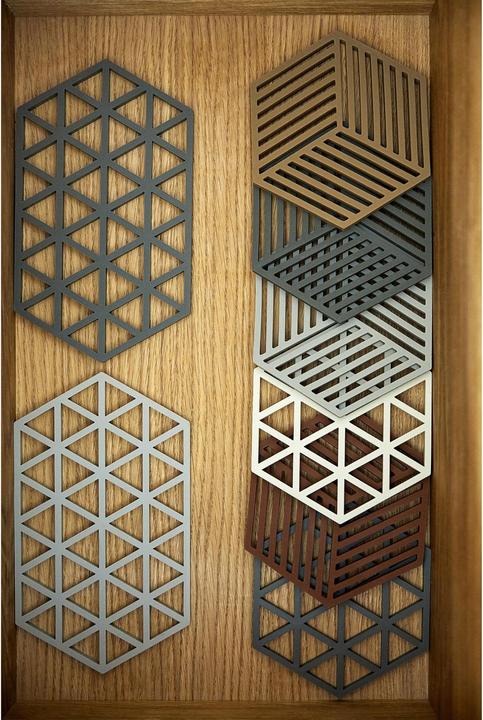 Actual product image Zone Denmark Hexagon trivet olive green (1 x, Pan coaster)