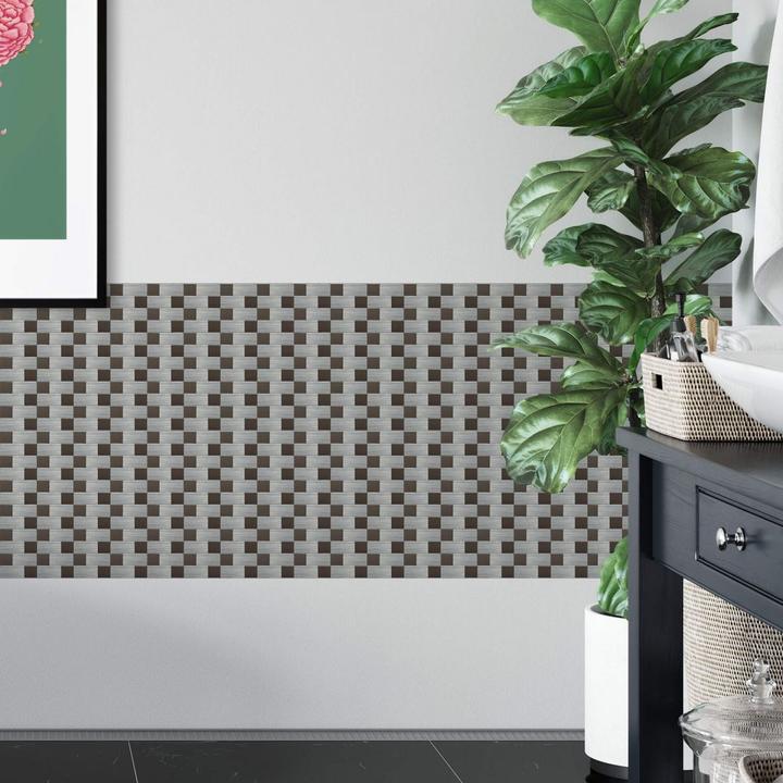 Produktbild Trenddeko 3D Mosaikmuster Metall (30.5 x 30.5 cm)