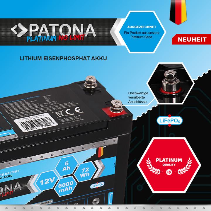Image du produit Patona Pile de platine (12 V, 50 Ah)
