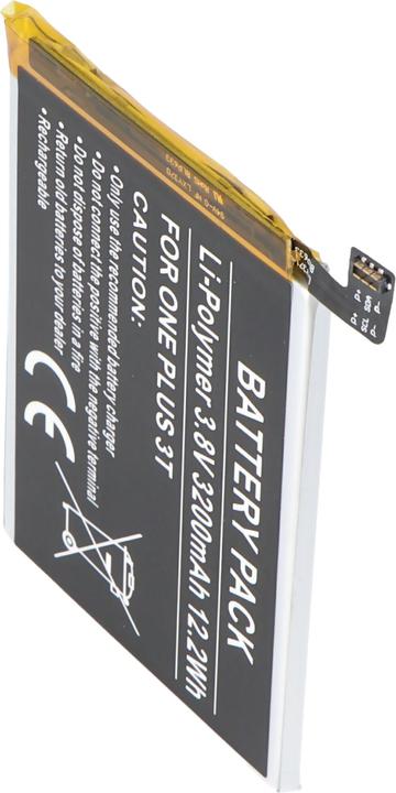 Actual product image AccuCell Akku ONEPLUS 3T Akku BLP633, 3T Dual SIM, A3010, Rain