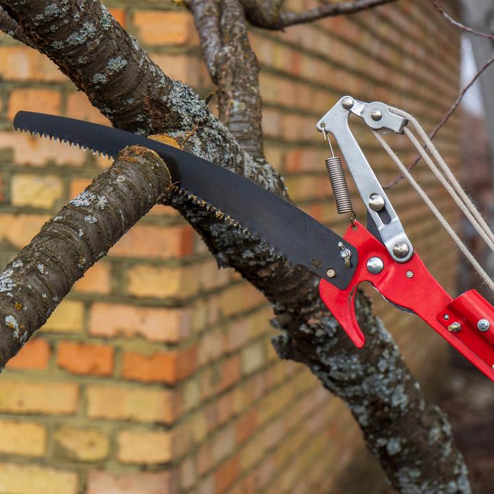 Produktbild Wiltec XPOtool Teleskop 2in1 Astsäge Astschere 100-200cm Seilzug Gartensäge Baumschere