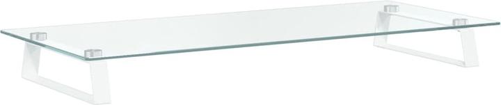 Image du produit VidaXL Support d'écran Blanc 80x35x8 cm verre trempé et