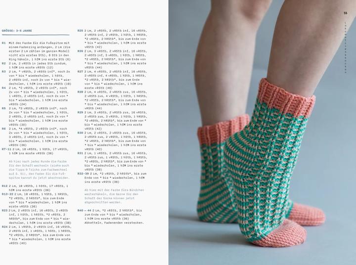 Actual product image Socken häkeln für die ganze Familie (German, Sascha Blase-Van Wagtendonk, 2024)