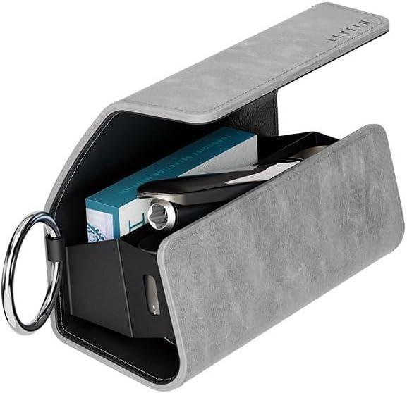 Levelo Leather Case - IQOS Iluma 2023 With Terra Ciggaratte Compartment - Grey (1 x)