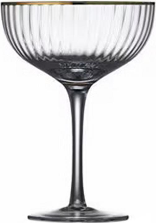 Actual product image Lyngby Glass - Palermo Cocktail glass 31 cl Gold 4 pc (3.15 dl, 4 x, Aperitif glasses)