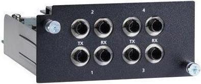 Produktbild Moxa PM-7500-4MST - Fast-Ethernet-Modul mit 4 100BaseFX-Multimode-Ports mit ST-Anschlüssen, kompl. (4 Ports)