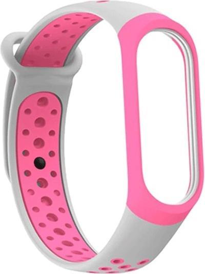 Beline pasek Mi Band 34 design rózowoszarypinkgrey (Silikon, Kunststoff)