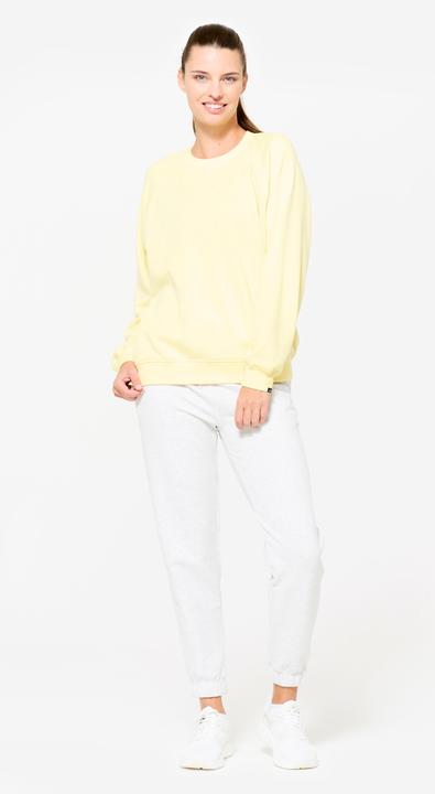 Image du produit Domyos Sweat de fitness en molleton femme, jaune (L)