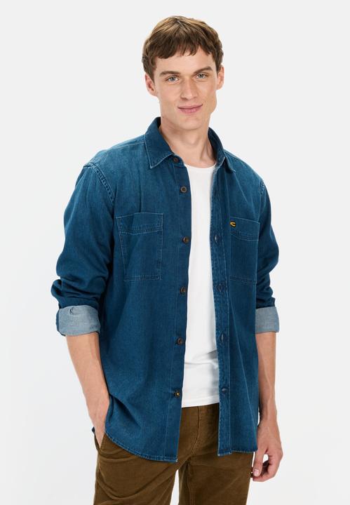 Image du produit Camel Active Chemise à manches longues en coton de coupe régulière (M)