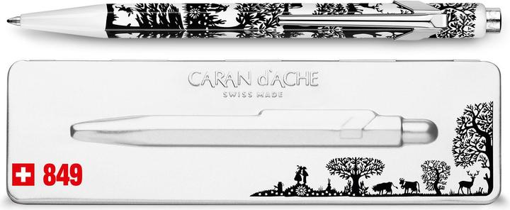 Immagine prodotto Caran d'Ache 849 Scherenschnitt mit Etui (Argento, Nero, 1 x)