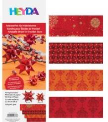 Produktbild Heyda Faltstreifen Fröbelsterne 1,5x45 cm silber VE=96 Stück (120 g/m², 96 x)