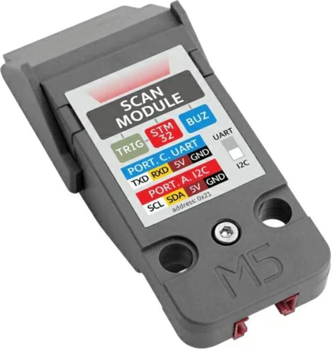 Actual product image M5Stack QR Code Scanner Unit STM32F030