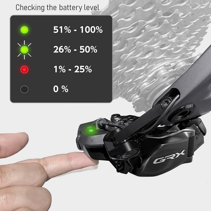 Actual product image Shimano GRX Di2 RD-RX825 (12-speed)