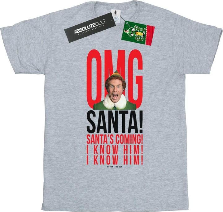 Elf OMG Santa I Know Him TShirt (XL)