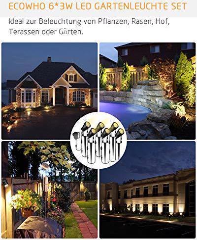 Produktbild Ecowho 6er Set Gartenbeleuchtung