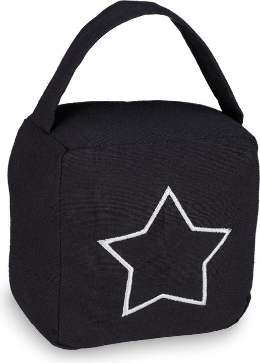 Actual product image Relaxdays Sandbag Doorstopper with Star (1 Piece, 14 x 10 x 18.5 cm)