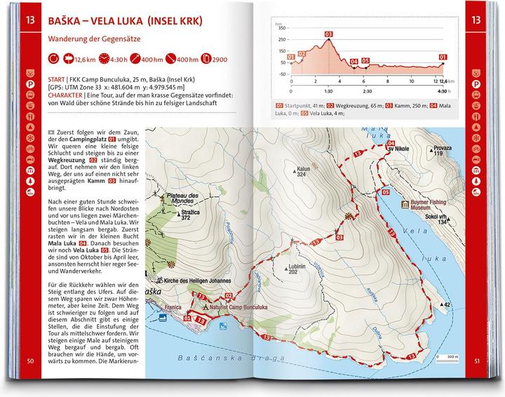 Produktbild Wanderführer Dalmatien mit Inseln, Velebit-Gebirge und Plitvicer Seen, 55 Touren mit