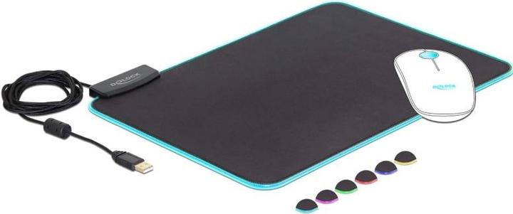 Produktbild Delock USB Mauspad mit RGB Beleuchtung (M)