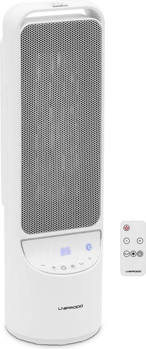 Actual product image Uniprodo Electric heater - 1200/2000 W - swivel - white (2000 W)