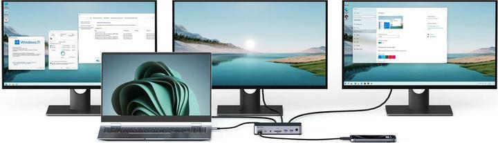 Image du produit eSTUFF Triple USB-C Docking Station (USB-C, 3 Ports)