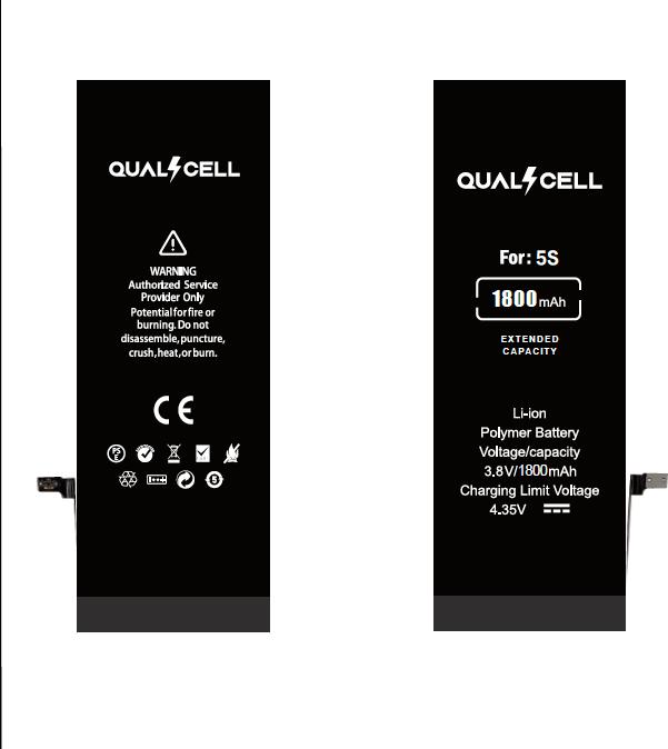 Ferryxpress Erweiterter Replacement Batterie - Akku Kompatibel für iPhone 5S (1800 mAh)