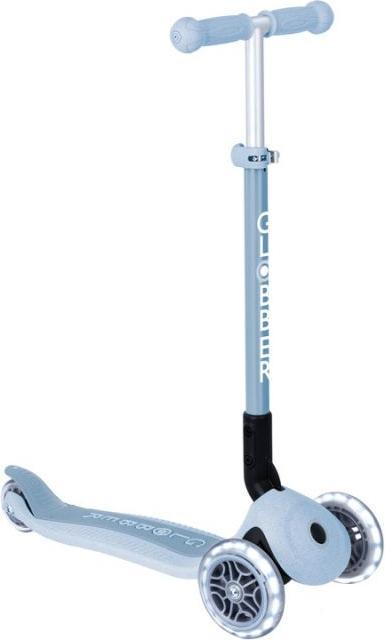 Globber PRIMO FOLDABLE LIGHTS ECO blaubeere, mit Leuchtrollen