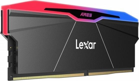 Image du produit Lexar Kit Barrettes mémoire 32Go (2x16Go) DIMM DDR5 Ares RGB 6000MHz (Noir) (2 x 16GB, 6000 MHz, RAM DDR5, U-DIMM)