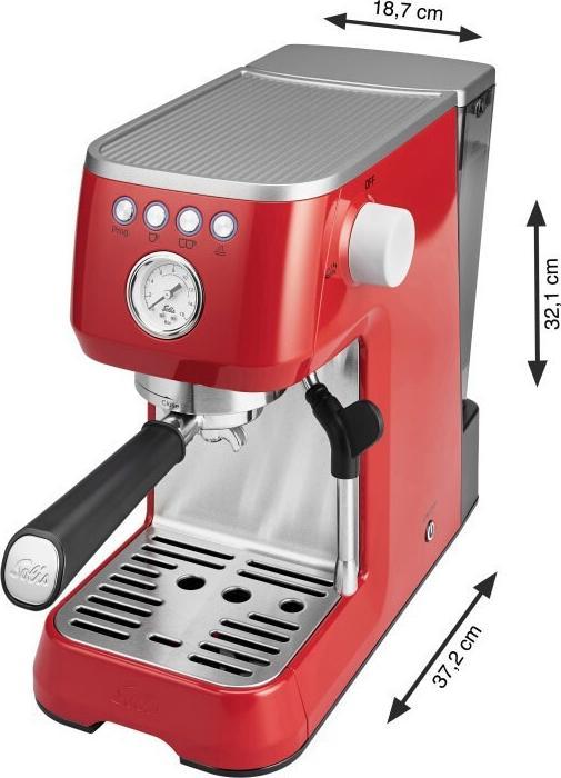 Actual product image Solis Barista Perfetta Plus 1016 portafilter machine red 980.19