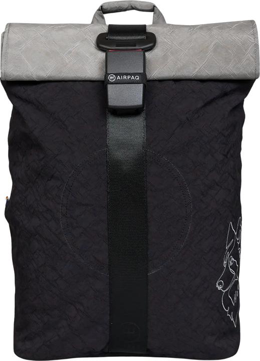 Airpaq Rolltop Schwarz - Graue Rolle Bina Gesicht 3.0 (21 l)