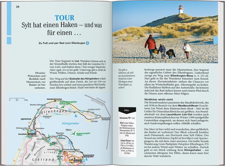 Produktbild Reise-Taschenbuch Reiseführer Sylt, Föhr, Amrum (Deutsch, Claudia Banck, 2025)