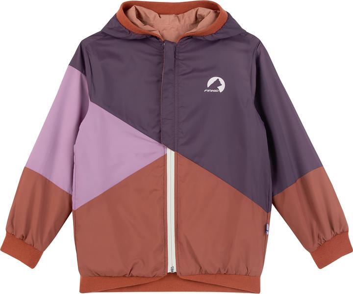 Produktbild finkid wendbare Regenjacke Muutuva peach/rust (140, 146)