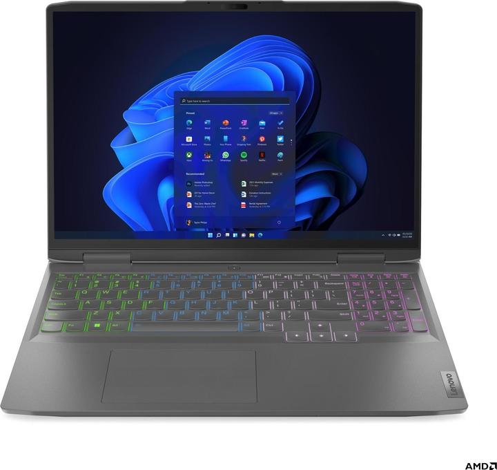 Lenovo LOQ 16APH8 AMD Ryzen 7 7840HS 16inch 16GB 512GB SSD RTX4050 6GB W11H Storm Grey Qwerty (16", 16 GB, 512 GB, Eng. Int.)