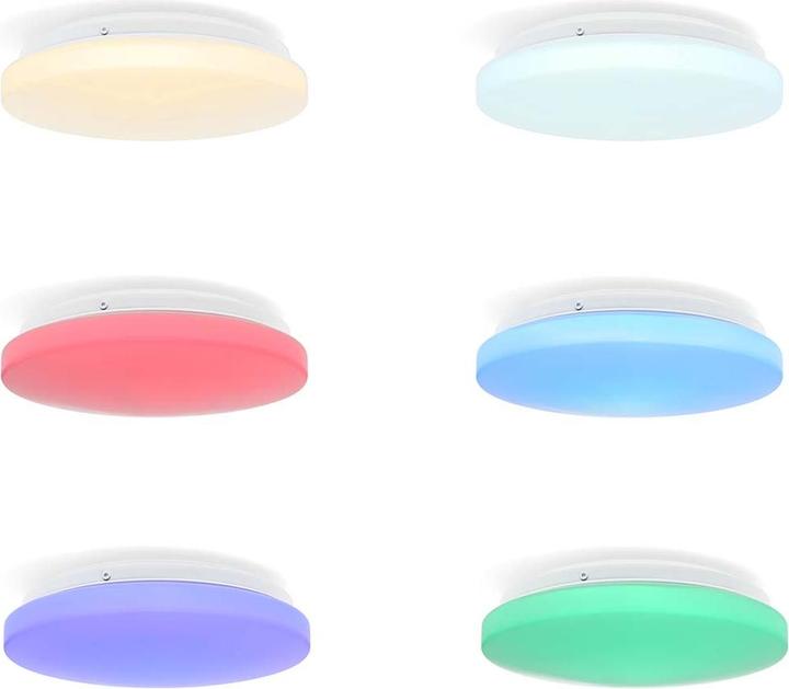 Produktbild Nedis SmartLife Deckenleuchte Wi-Fi | RGB / Warm bis kühlen weiss | Rund | Durchmesser: 260 mm | 1820 (1820 lm)