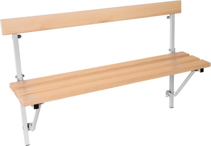 Image du produit Sypro Banc mural pliable, Nature, 120 cm, Bois Bois, 12 kg