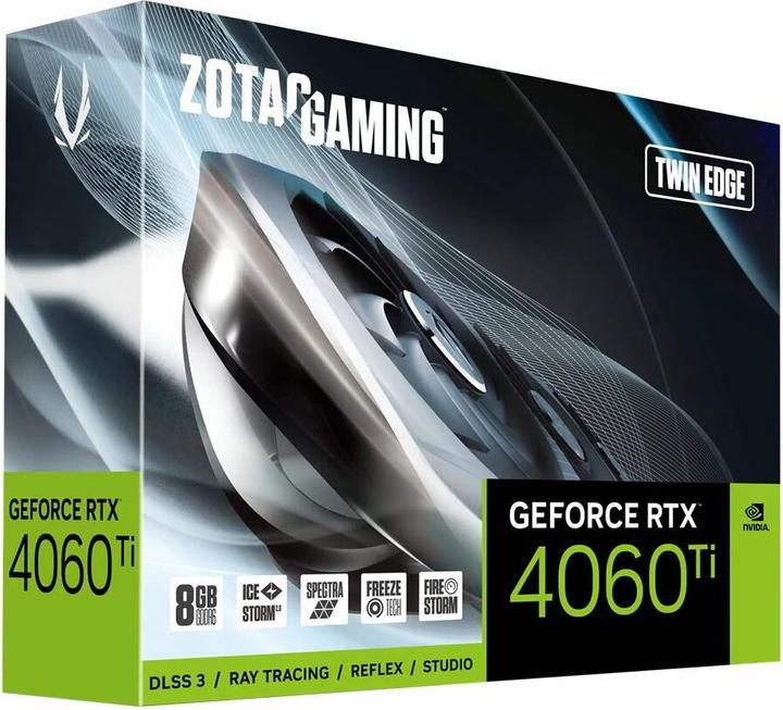 Image du produit Zotac GeForce RTX 4060Ti TwinEdge (8 Go)