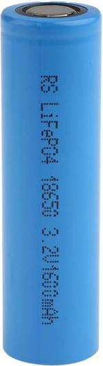 Produktbild RS PRO NCF 18650 18650 Lithiumphosphat Akku, 3.2V / 1.5Ah, Standard-Anschluss (1 Stk., 18650, 1500 mAh)