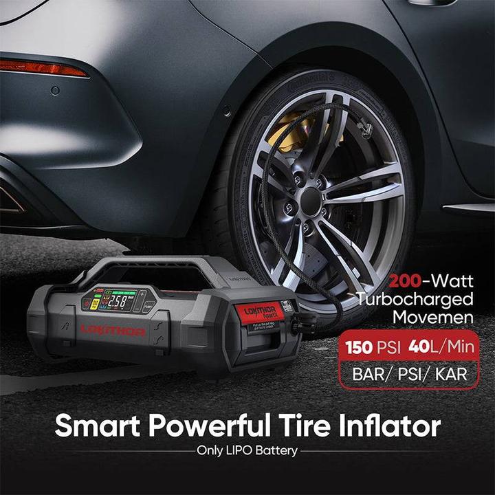 Produktbild Lokithor ApartX Starthilfegerät mit Kompressor LED & Powerbank (Ohne Batterie) (4000 A)