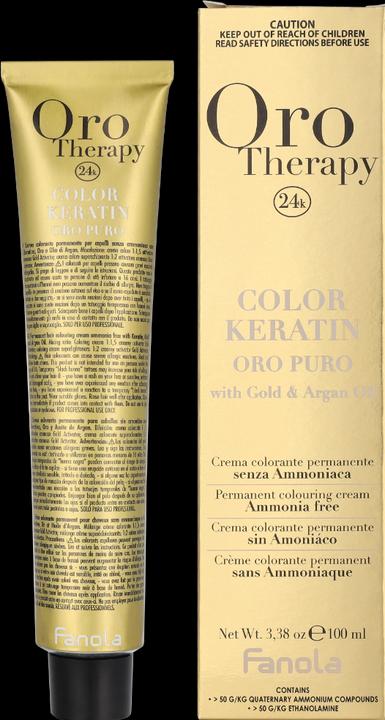 Fanola Color Keratin Oro Puro 5/00 Castaño Claro Intenso 100ml (5.00 Intense Light Chestnut)