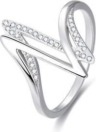 Image du produit Beneto Bague argentée avec zircons AGG143 - Circuit : 62 mm