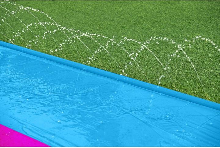 Produktbild Bestway 2er-Wasserrutsche mit aufblasbaren Lama-Schwimmtieren (4.88 m)