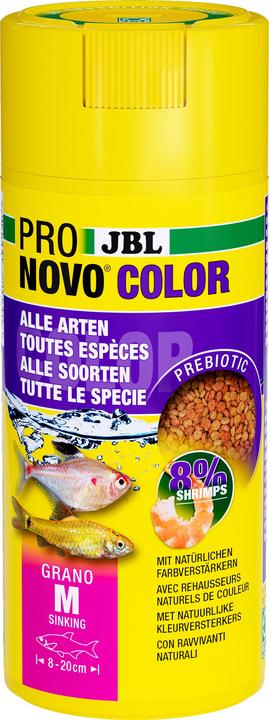 Produktbild JBL Aquaristik und Terraristik ProNovo COLOR GRANO M 250ml CLICK (Zierfische)