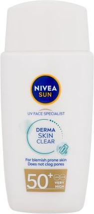 NIVEA UV Face Specialist Derma Skin Clear (Sonnencreme Gesicht, SPF 50, 40 ml, 150 g)