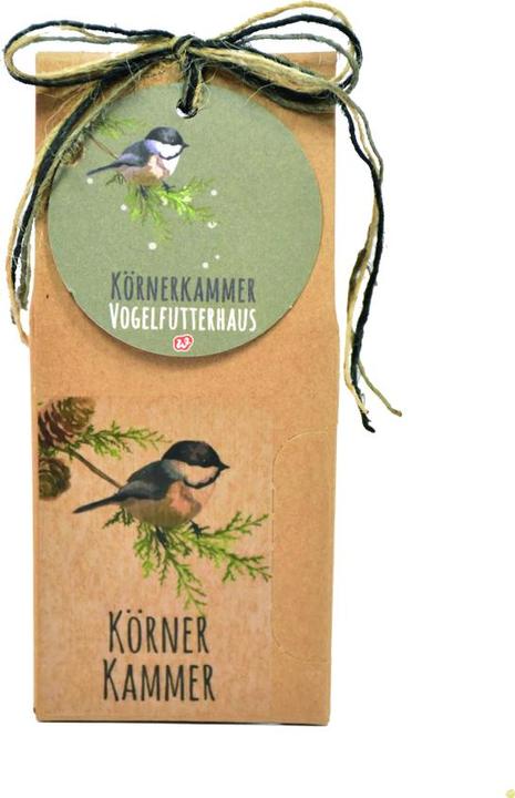 Produktbild Wunderle Vogelfutterhaus "Körnerkammer" für Wildvögel 6x4x15 cm (Geschenktüte)
