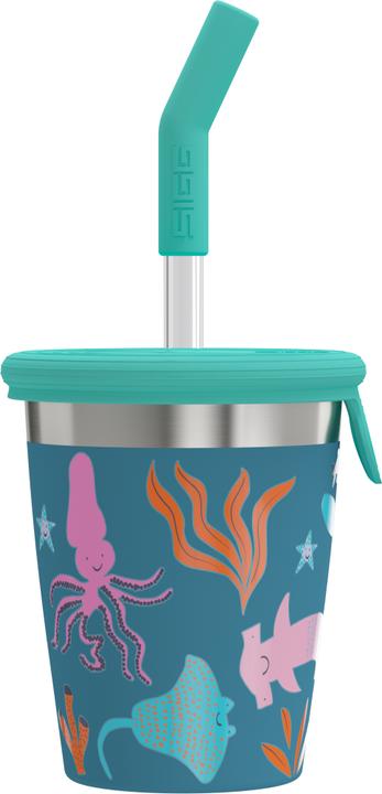 Actual product image Sigg Kids Straw Cup Blue World (0.35 l)