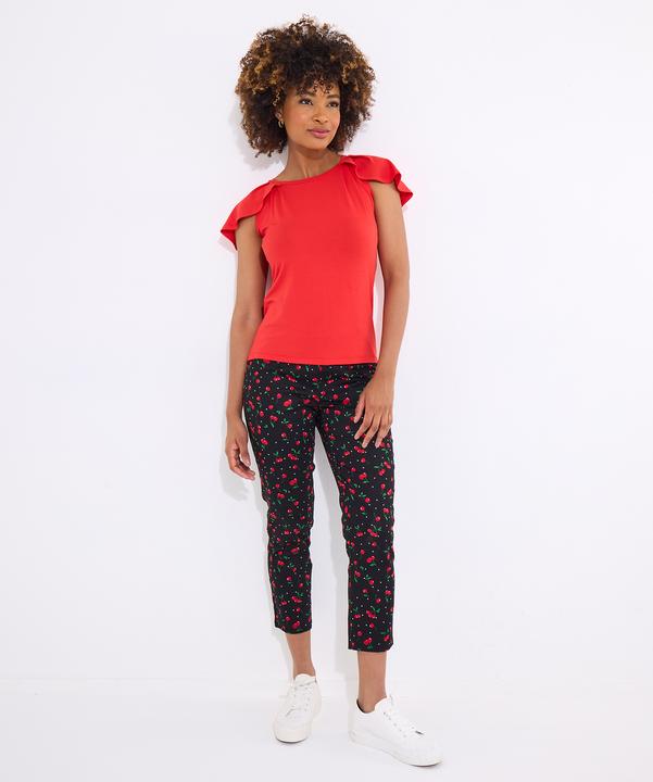 Actual product image Joe Browns Flutter Sleeve Jersey Top (42)