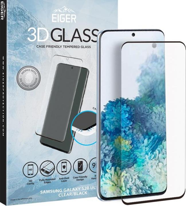 Produktbild Eiger Mountain Glass Clear Edge (1 Stück, Samsung Galaxy S20 Ultra)