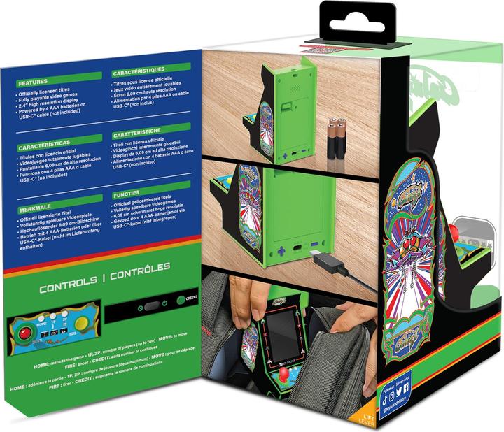 Actual product image MyArcade My Arcade DGUNL-4197 Galaga/Galaxian Nano Player Pro Portable Retro Arcade (2 GAMES IN 1)