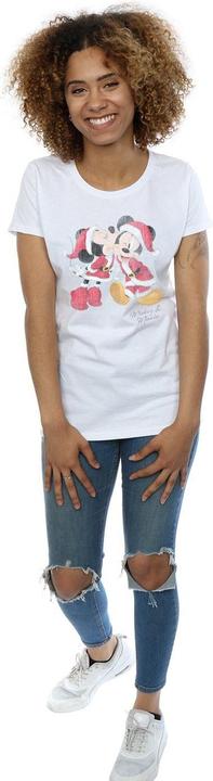 Produktbild Disney Mickey And Minnie Christmas Kiss TShirt (S)